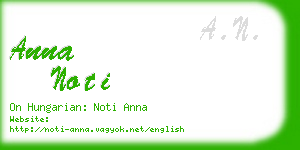 anna noti business card